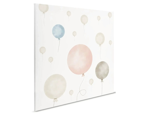 Plátno s akvarelovými balónikmi do detskej izby
