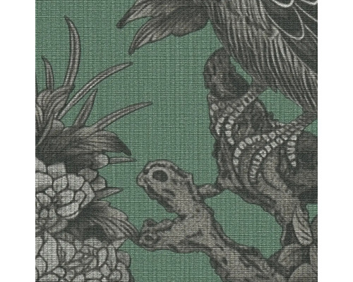 Tapeta so vzorom vtákov a kvetov