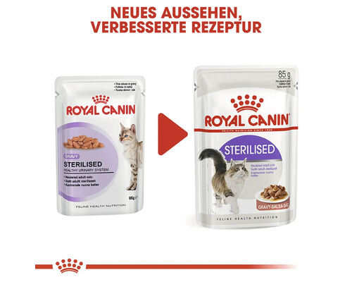 Krmivo pre kastrované mačky Royal Canin, nový vzhľad, vylepšená receptúra