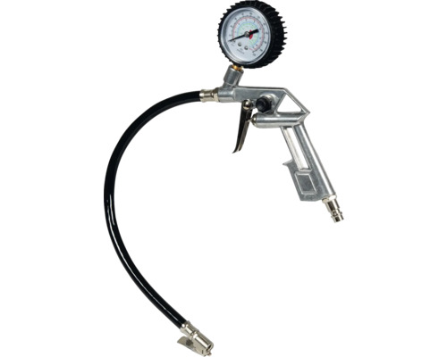 Hustilka pneumatík s manometrom a hadicou