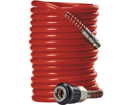 Stočená hadica na stlačený vzduch s rýchlospojkou