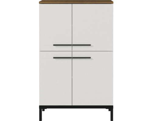 Stredná skrinka Germania GW-YONKERS kašmírová dub 60 x 97 x 34 cm 2643-573 Skriňa so štyrmi dvierkami a úchytmi