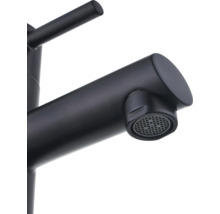 Čierna umývadlová batéria