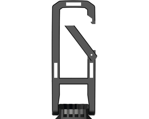 Závesné zariadenie na náradie s pohyblivým hákom na uloženie náradia