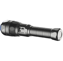 Čierna LED baterka s USB portom