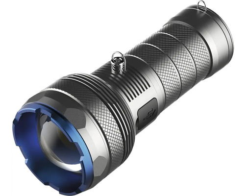 Sivá LED baterka s pútkom