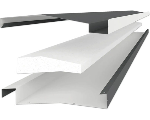 Strešný okrajový systém s kovovým obložením a izoláciou