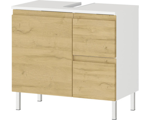 Skrinka pod umývadlo s dvomi dvierkami a jednou zásuvkou