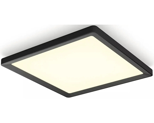 Štvorcové stropné svietidlo s čiernym rámom