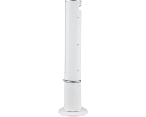 Biely vežový ventilátor pre vnútorné použitie