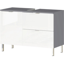 Skrinka pod umývadlo so zásuvkou, dvierkami a nožičkami