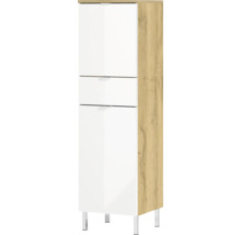 Vysoká skrinka s dvomi zásuvkami a jednými dvierkami