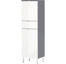 Vysoká skrinka s dvomi zásuvkami a jednými dvierkami do kúpeľne