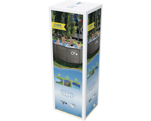 Balenie nadzemného bazéna s rámom