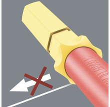 Symbol, ktorý zabraňuje skĺznutiu skrutkovača