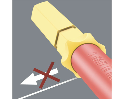 Symbol, ktorý zabraňuje skĺznutiu skrutkovača