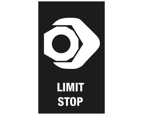 Symbol pre koncový doraz