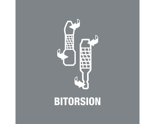Symbol bitorsion pre skrutkovacie bity