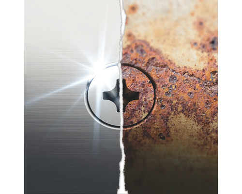 Obrázok skrutky pred a po: nová a hrdzavá