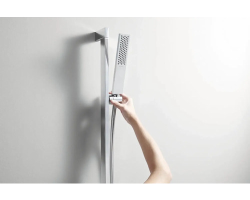 Sprchová tyč s ručnou sprchou a sprchovou hadicou