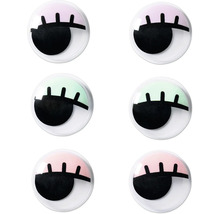 Šesť hubiek na make-up s motívom očí