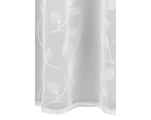 Záclona z voálu s motívom listov