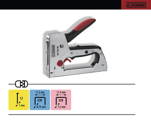 Ručná sponkovačka J.C. Schwarz JCS 530 MT s rukoväťou