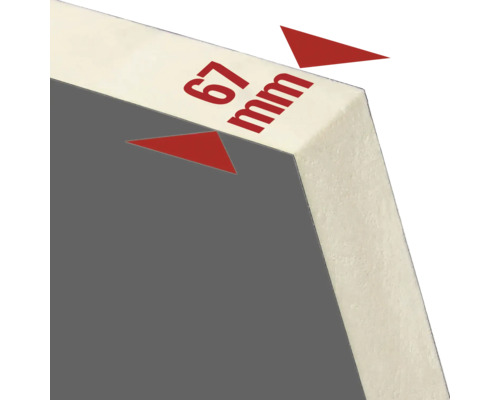 Izolačná doska s hrúbkou 67 milimetrov