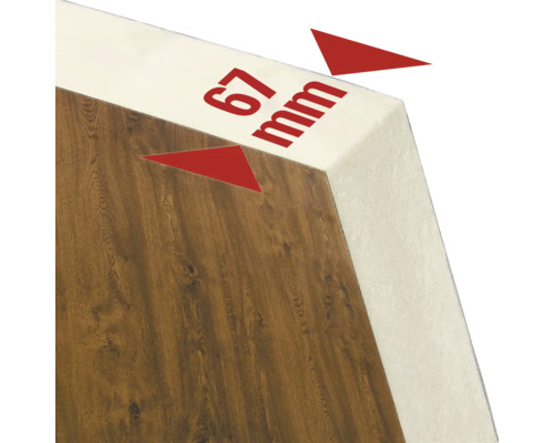 Izolačná doska s hrúbkou 67 milimetrov