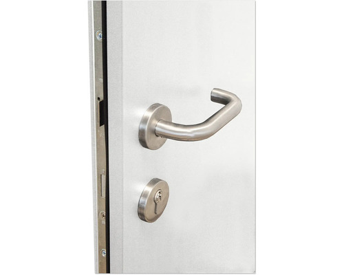 Nerezové dverové kovanie s kľučkou a cylindrickou vložkou