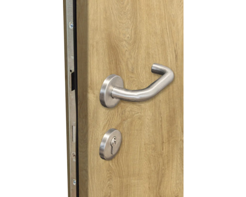 Dvere s kľučkou a zámkom