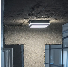 LED vonkajšie stropné svietidlo Kanlux 38788 BENO 12-18W CCT-L-SEG IP65 12-18 W 3000-3500-4000 K farba grafit so senzorom pohybu