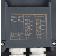 LED vonkajšie stropné svietidlo Kanlux 38790 BENO 12-18W CCT-O-SEG IP65 12-18 W 3000-3500-4000 K farba grafit so senzorom pohybu