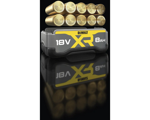 Logo DeWalt 18 V XR 8 ampérhodinová batéria