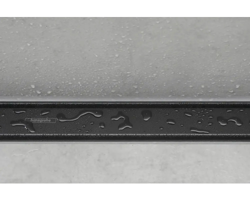 Logo Hansgrohe na sprchovom žľabe