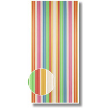 Viacfarebná lamelová roleta s pruhovaným vzorom