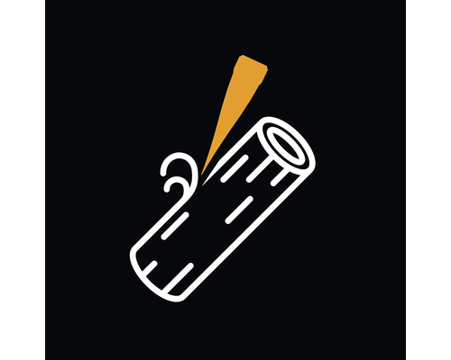 Ilustrácia dláta opracovávajúceho drevo