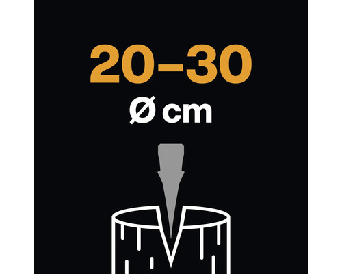 Symbol pre dĺžku dreva 20 až 30 centimetrov