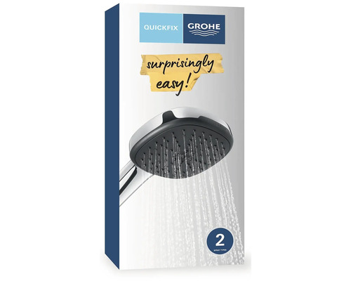 Balenie ručnej sprchy Grohe s dvoma typmi prúdu