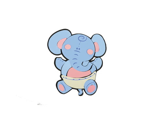 Modrý slon ako dekoratívny prvok