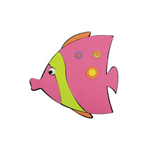 Dekoratívna figúrka ryby s bodkovaným vzorom