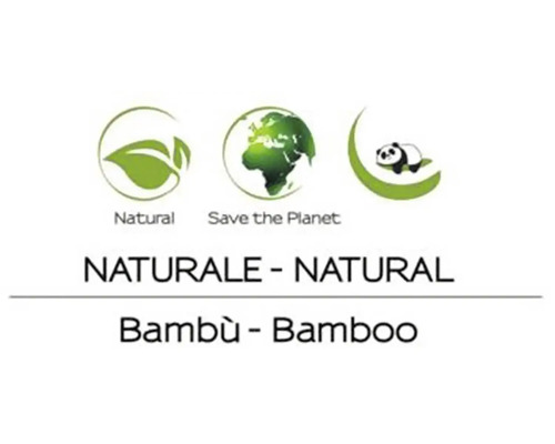 Prírodné, Zachráňte planétu, Symbol pandy. Bambusový materiál