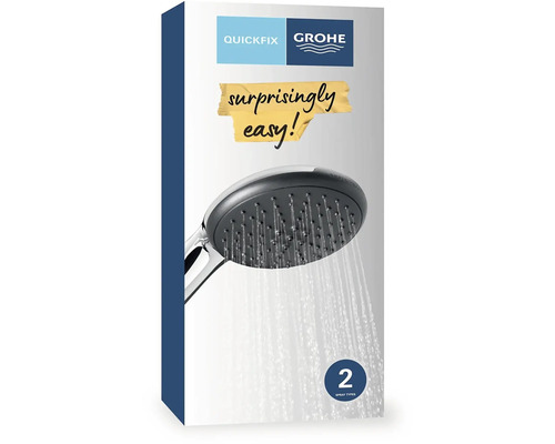 Sprchová hlavica Grohe Quickfix s dvoma typmi prúdu v balení