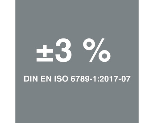 Symbol DIN EN ISO 6789-1:2017-07 pre 3 percentá