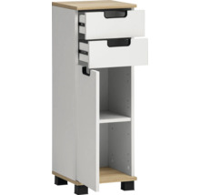 Vysoká skrinka s dvomi zásuvkami a jednými dvierkami