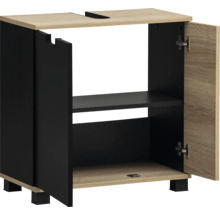 Skrinka pod umývadlo s dvomi dvierkami a policou