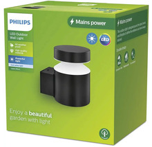 LED vonkajšie nástenné svietidlo Philips Laven IP44 6 W 750 lm 4000 K čierne