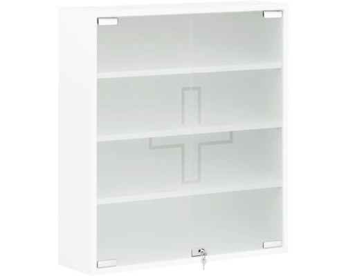 Lekárnička s presklenými dverami a policami