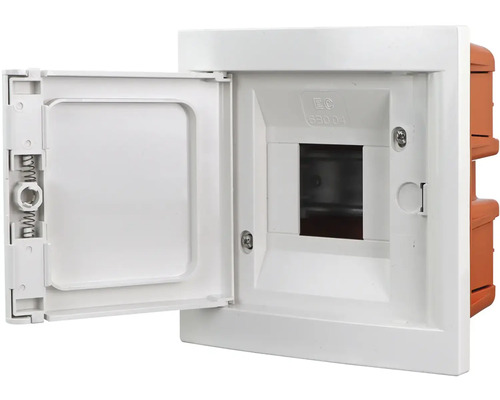 Rozvodná skriňa z plastu s otvorenými dvierkami