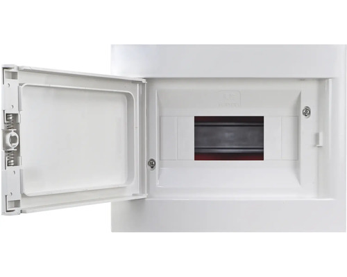 Rozvodná skriňa s otvorenými dvierkami